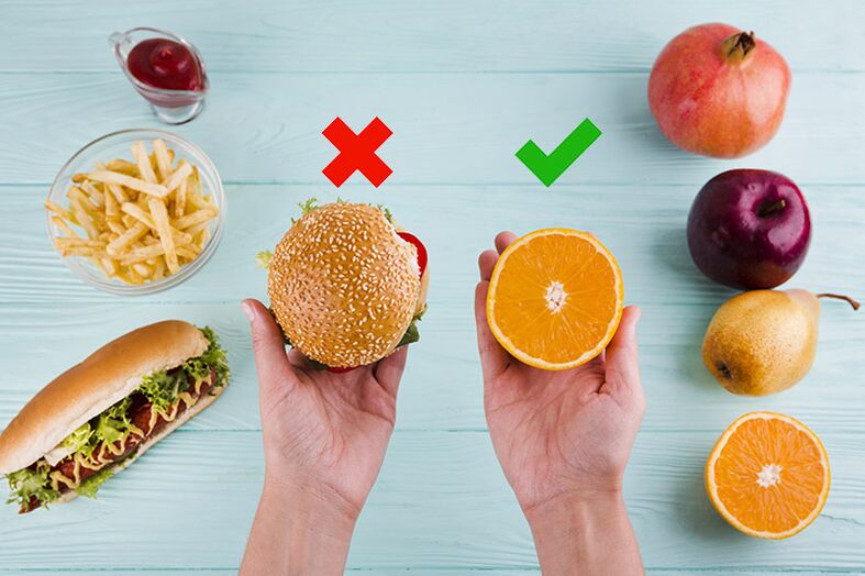 Για να χάσετε βάρος, τα σνακ γρήγορου φαγητού αντικαθίστανται με φρούτα