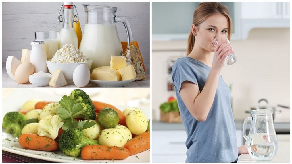 Δίαιτα για επιδείνωση της ουρικής αρθρίτιδας - νερό, γαλακτοκομικά προϊόντα, βραστά λαχανικά
